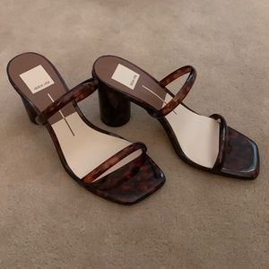 NWT Dolce Vita Noles Tortoise Sandal Heels